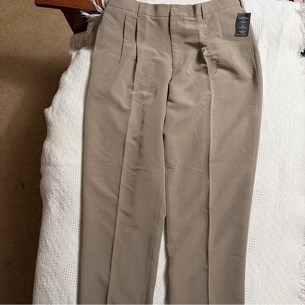 J‎ Ferrar Men's Pants Size 38x34 Chestnut Color Cuffed Leg